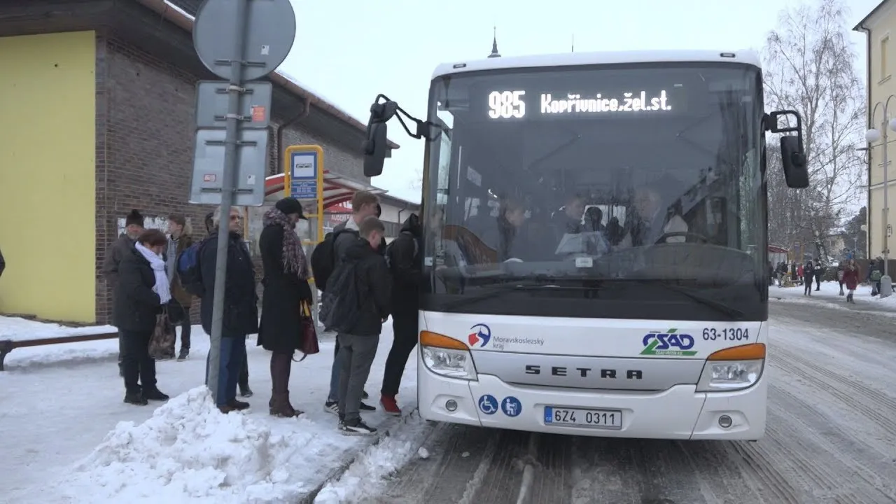 Změna organizace stanovišť autobusové zastávky Frenštát pod Radhoštěm, u škol